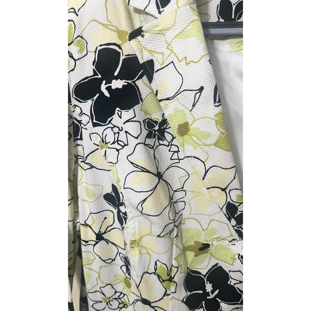 Larry Levine Woman Floral Blazer 18W Professional Career Jacket - Picture 4 of 6